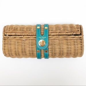 Kate Spade Tisbury Clutch in Toast/Turquoise